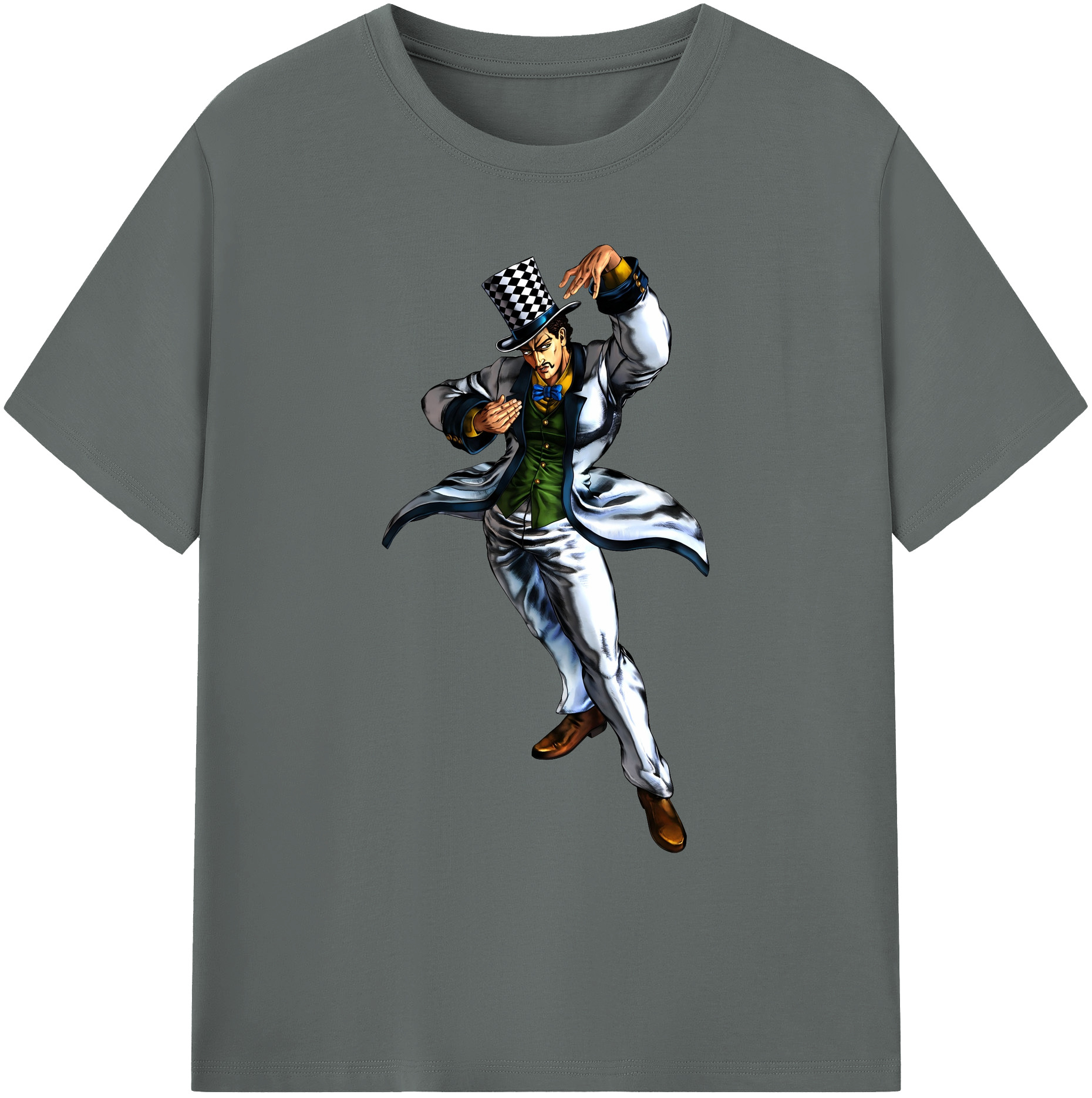 （画像用） ジョジョの奇妙な冒険 ウィル?アントニオ?ツェペリ JoJo's Bizarre Adventure Will Anthonio Zeppeli 綿100％ メンズ半袖Tシャツ｜肌触りやわらか＆通気性